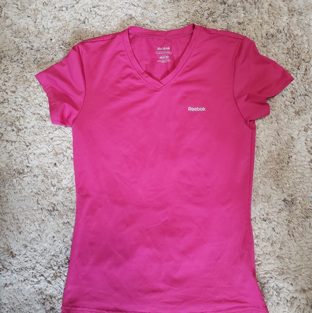 Ladies Reebok v-neck performance shirt